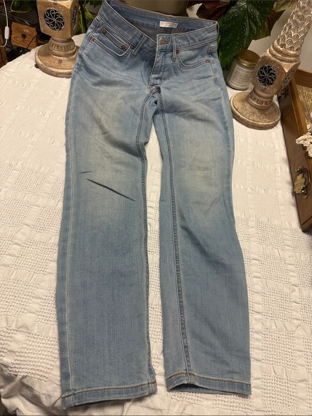 Lauren Conrad Light Blue Women's Straight-Leg Jeans